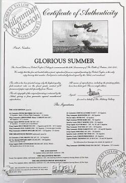 Glorious Summer by Robert Taylor Remarque 21/25 withCOA 22 Pilot Signatures