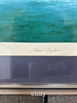 HMS Kelly Framed Print Signed By Lord Mountbatten & Robert Taylor 1304/2000