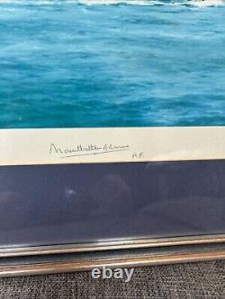HMS Kelly Framed Print Signed By Lord Mountbatten & Robert Taylor 1304/2000