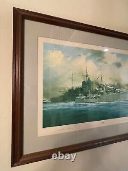HMS Kelly Grand Harbour Malta 1941 Robert Taylor Signed Limited Edition 632/2000