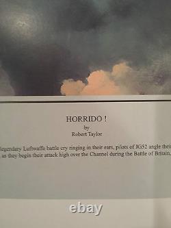 HORRIDO! By Robert Taylor Signed by 10 Luftwaffe Generals Aviation Art SOLDOUT