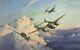 Hostile Sky By Robert Taylor Aviation Art Signed By Luftwaffe& Usaaf Aces
