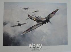 Head On Attack by Robert Taylor withCOA One Pilot Signature Print