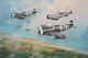 Hell Hawks Over Utah, Robert Taylor Aviation Art Signed By D-day Fighter Pilots