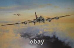 Helping Hand by Robert Taylor SIGNED LE PRINT 483/1250 WWII 8TH AF B-17 P-51