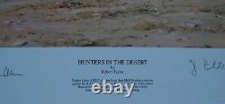 Hunters In The Desert by Robert Taylor withCOA 4 Pilots Signatures