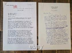 Jack Parr Signed Letter Regarding Robert F. Kennedy Appearance On His TV Program