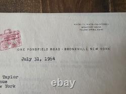 Jack Parr Signed Letter Regarding Robert F. Kennedy Appearance On His TV Program