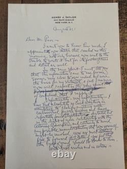 Jack Parr Signed Letter Regarding Robert F. Kennedy Appearance On His TV Program