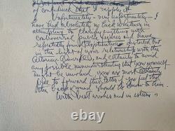 Jack Parr Signed Letter Regarding Robert F. Kennedy Appearance On His TV Program