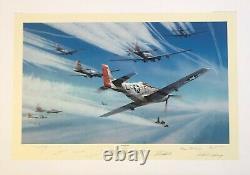 Jet Hunters by Robert Taylor. Pilot's Edition, two prints with TWELVE signatures