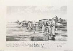 Jet Hunters by Robert Taylor, Special Edition, two prints with TWENTY signatures