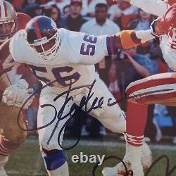 Joe Montana Lawrence Taylor Signed Autographed Signed Photo COA HOF 8x10