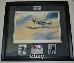 KNIGHTS CROSS BY ROBERT TAYLOR Signed by Erich Hartmann, and Artist (Framed)