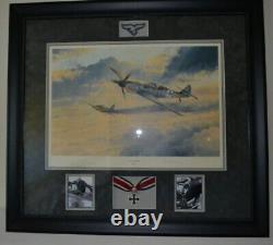 KNIGHTS CROSS BY ROBERT TAYLOR Signed by Erich Hartmann, and Artist (Framed)