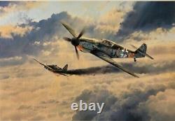 KNIGHTS CROSS BY ROBERT TAYLOR Signed by Erich Hartmann, and Artist (Framed)
