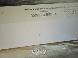 LOW HOLDING OVER SAN JACINTO by Robert Taylor, Signed George H. W. Bush 535/1000