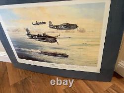 LOW HOLDING OVER SAN JACINTO by Robert Taylor, Signed George H. W. Bush and Others
