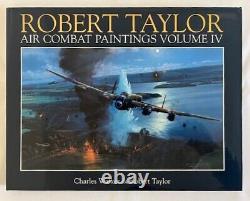 Lancaster Under Attack Robert Taylor AP Print with Air Combat Paintings V4 Book