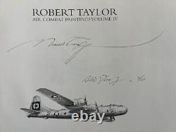 Lancaster Under Attack Robert Taylor AP Print with Air Combat Paintings V4 Book