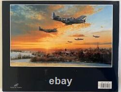 Lancaster Under Attack Robert Taylor AP Print with Air Combat Paintings V4 Book