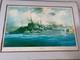 Large Robert Taylor Print Of H. M. S. Kelly Signed By Lord Mountbatten Of Burma