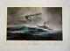 Launch Against The Bismarck Robert Taylor Le Print With Maritime Paintings Book