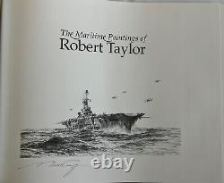 Launch Against the Bismarck Robert Taylor LE Print with Maritime Paintings Book