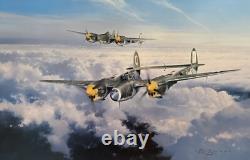 Lightning Strike by Robert Taylor aviation Lithograph Signed by Pilots