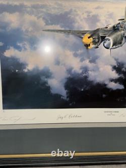 Lightning Strike by Robert Taylor aviation Lithograph Signed by Pilots