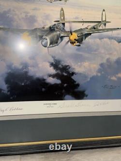 Lightning Strike by Robert Taylor aviation Lithograph Signed by Pilots
