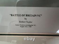 Lithograph BATTLE OF BRITAIN VC by ROBERT TAYLOR