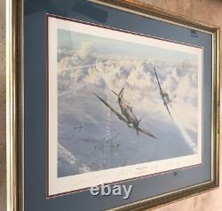Lithograph Combat Over London By Robert Taylor 6 British Ace Battle Of Britain