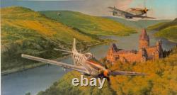 MUSTANGS ON THE PROWL- P51 Mustang Art Print by Robert Taylor