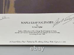 Maple Leaf Halifaxes Robert Taylor Signed Art Print Never Hung 155/250