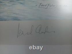 Memorial Flight Robert Taylor Signed Print Spitfire Hurricane Lancaster