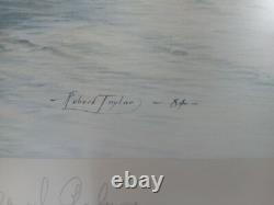 Memorial Flight Robert Taylor Signed Print Spitfire Hurricane Lancaster