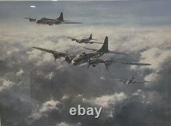 Memphis Belle Painting By Robert Taylor Autographed By WWII Robert Morgan