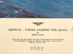 Midway Strike Against the Akagi by Robert Taylor Ltd Ed Print 460/1250
