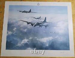 Military Aviation Art Prints Robert Taylor Memphis Belle Signed Bob Morgan Pilot