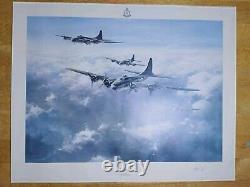 Military Aviation Art Prints Robert Taylor Memphis Belle Signed Bob Morgan Pilot
