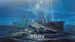 Mission Beyond Darkness, Robert Taylor art print signed by four US Navy Aircrew