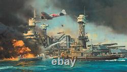 Morning Thunder by Robert Taylor signed by Pearl Harbor veterans
