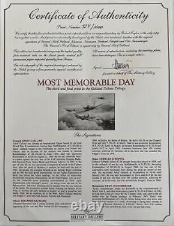 Most Memorable Day Robert Taylor 3rd Galland Trilogy Print and Pencil Sketch