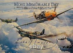 Most Memorable Day Robert Taylor 3rd Galland Trilogy Print and Pencil Sketch