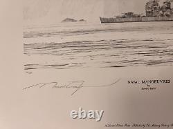 NAVAL MANOEUVRES by Robert Taylor LIM. EDITION 17/50 VERY RARE SIGNED