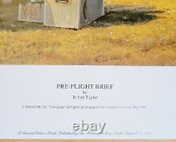 Night Interceptors &Pre-Flight Brief Signed/# aviation prints. Robert Taylor