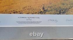 OUT OF FUEL AND SAFELY HOME by Robert Taylor signed by distinguished B-17 crew