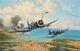 Okinawa By Robert Taylor Aviation Art Signed By Ten Pacific Corsair Pilots