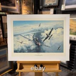 P-51 Mustangs'THE EAGLES DIVIDE' WW2 Art Print by Robert Taylor